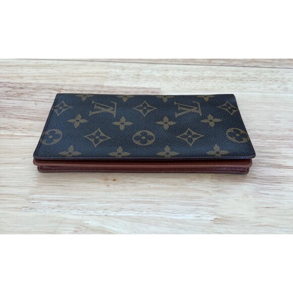 Authentic Louis Vuitton Monogram Porte Valeurs Checkbook Wallet - Picture 9 of 10